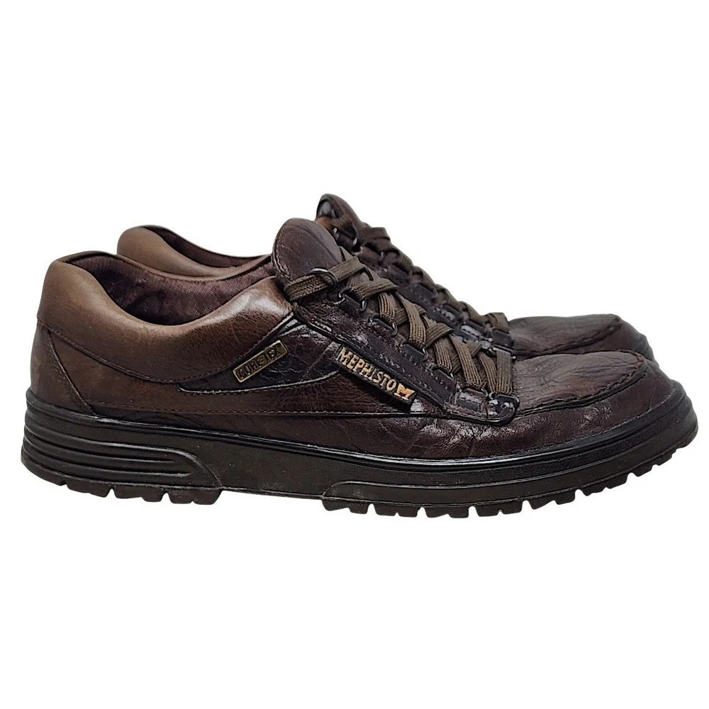 Mephisto Cruiser Walking Shoes 11 Men Brown Mamouth Grain Leather Shock Absorber